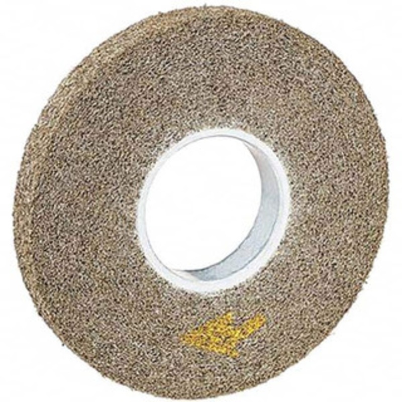 3M 12 Diam, 1 Face Width, 5 Center Hole, Fine Grade, Aluminum Oxide Deburring Wheel Convolute, Medium Density 5 Grade, 3,000 RPM 7010309294 – 01260728