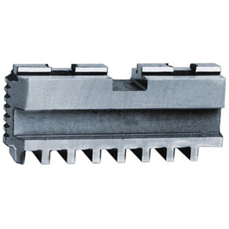 Bison 16 Max Chuck Diam Tongue & Groove Hard Lathe Chuck Master Jaws Steel, 0.7496 Groove Width, 1.5748 OAW x 5.0787 OAL x 1.7321 OAH 7-890-316 – 08553752