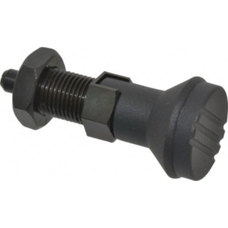 Gibraltar M16x1.5, 23mm Thread Length, 8mm Plunger Diam, Lockout Knob Handle Indexing Plunger Plunger Style D, 26mm Body Length, 74mm OAL, Steel IPG-105-G – 87863064