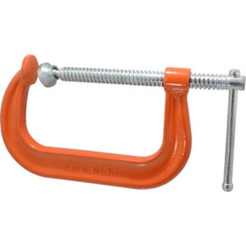 Gibraltar Products Regular-Duty 6 Max Opening, 3-1/4 Throat Depth, Forged Steel Standard C-Clamp 6,600 Lb Capacity, 0 Min Opening, Deep Throat CCM00397-1-ORN – 75679514