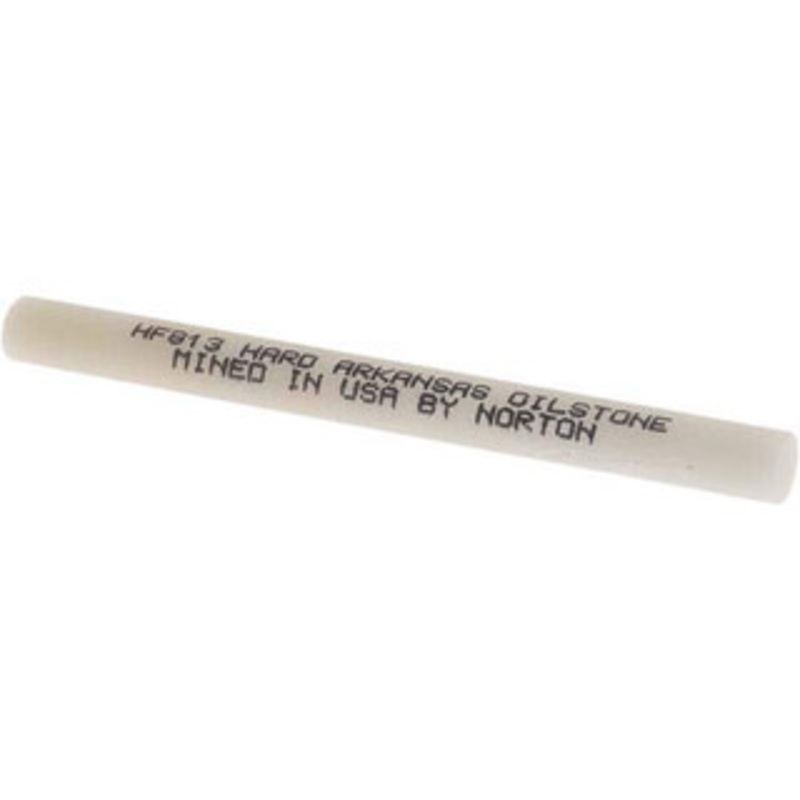 Norton 3 Long x 1/4 Diam x 1/4 Thick, Novaculite Sharpening Stone Round, Ultra Fine Grade 61463686800 – 05138136