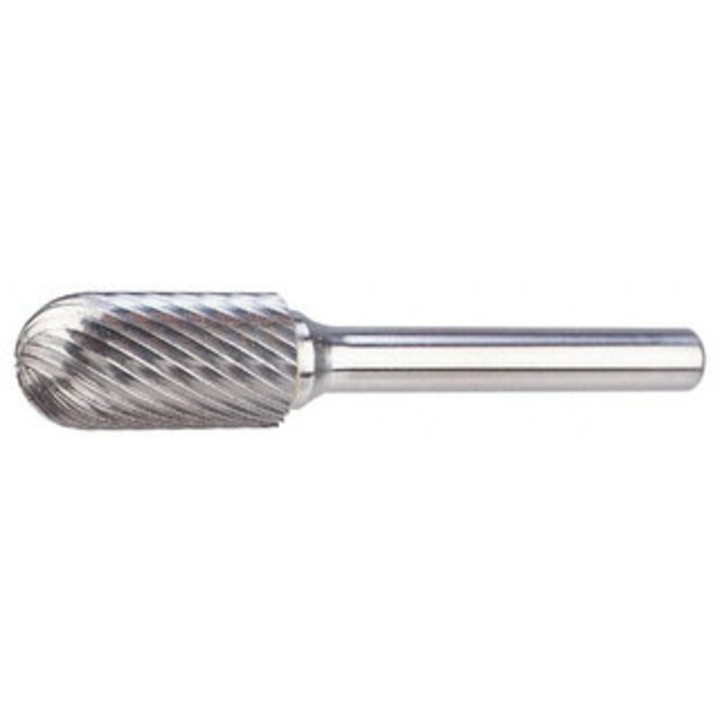 SGSPRO 3/4 Cut Diam, 1/4 Shank Diam, Carbide Single Cut Cylinder Burr with Radius Radius End, 3/4 LOC 12200 – 05290325