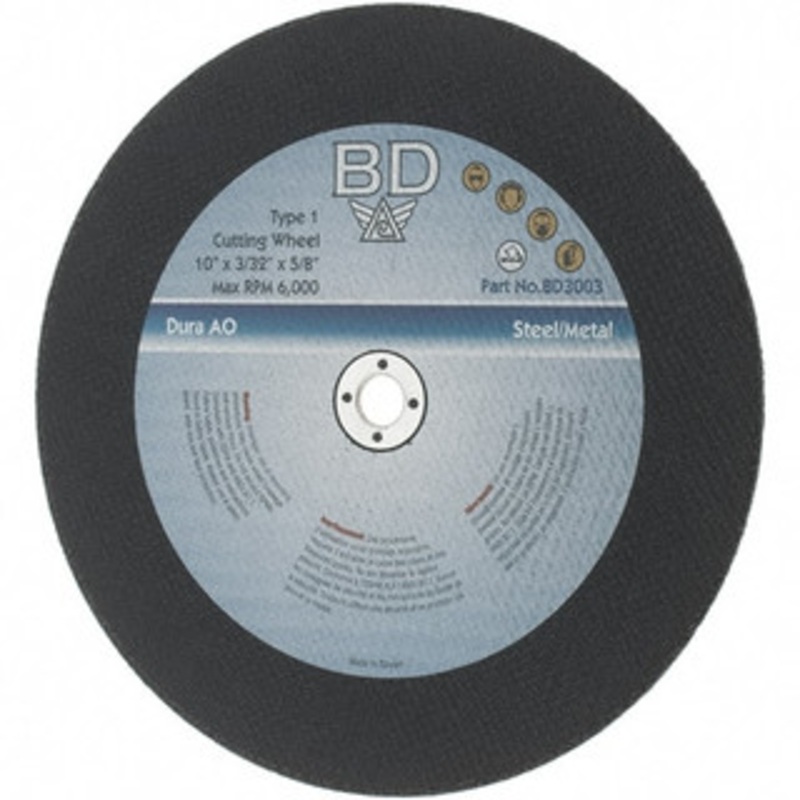 Value Collection 10 x 3/32, 5/8 Hole Aluminum Oxide Cutoff Wheel 6,000 Max RPM BD3003 – 03399797