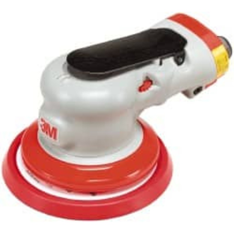 3M 12,000 OPM, 17 CFM Air Consumption, 90 psi Air Pressure, Palm Air Orbital Sander Round Pad, 7000119317 – 64398423