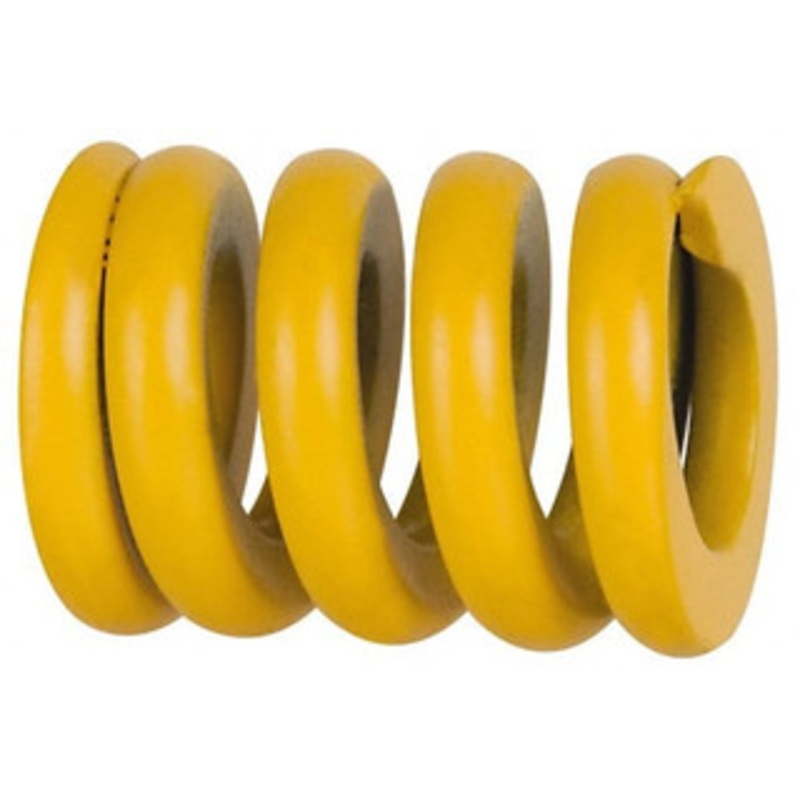 Associated Spring Raymond 25mm Hole Diam, 12.5mm Rod Diam, 1-1/2 Free Length, Yellow Die Spring 3287 N Max Deflection, 9.5mm Max Deflection, Extra Strong, Chromium Alloy Steel 206-506 – 67901843