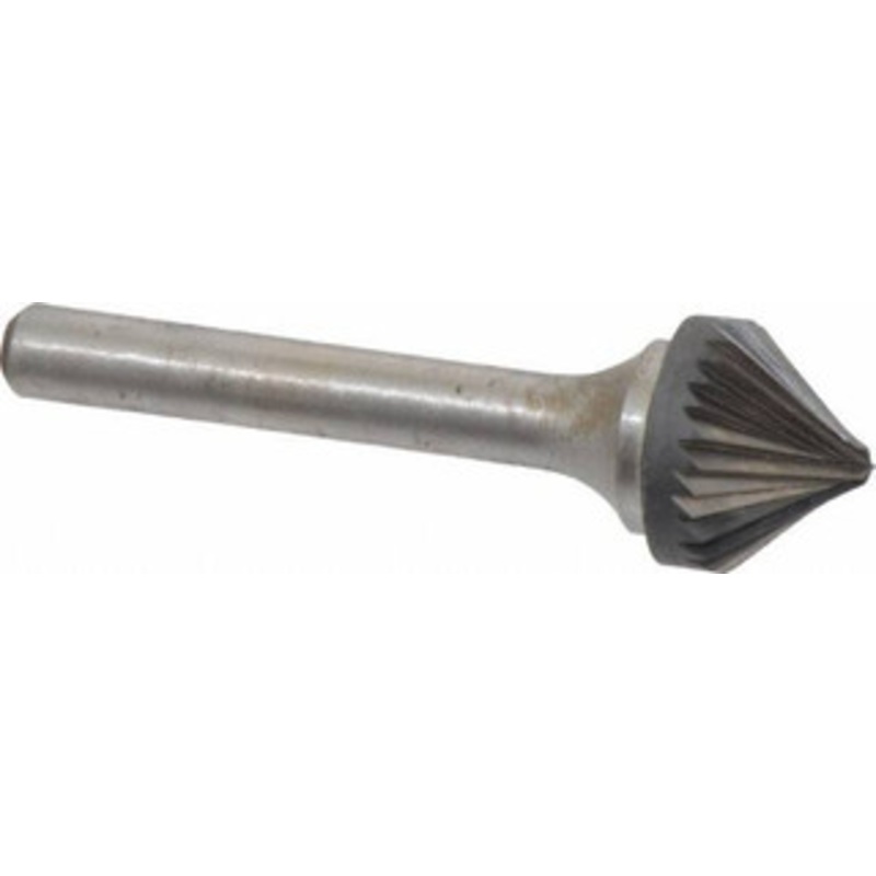 Atrax 5/8 Cut Diam, 1/4 Shank Diam, 82 Carbide Single Cut Cone Burr Point End, 5/16 LOC ST-6SC-ATX – 85288629