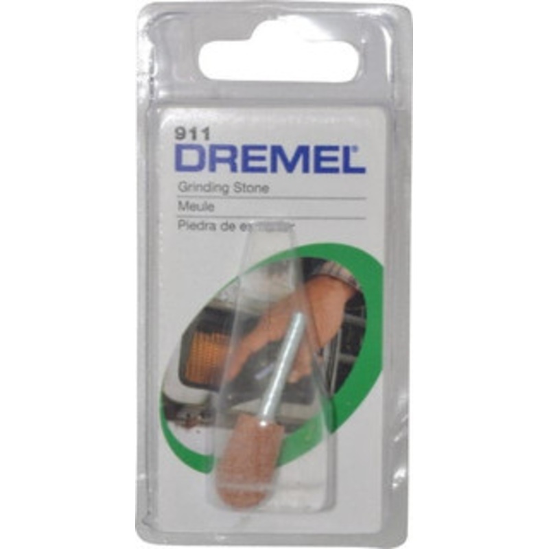 Dremel 7/16 Head Diam x 11/16 Thickness, B111, Inverted Cone Radius End, Aluminum Oxide Mounted Point Green 911 – 09023433