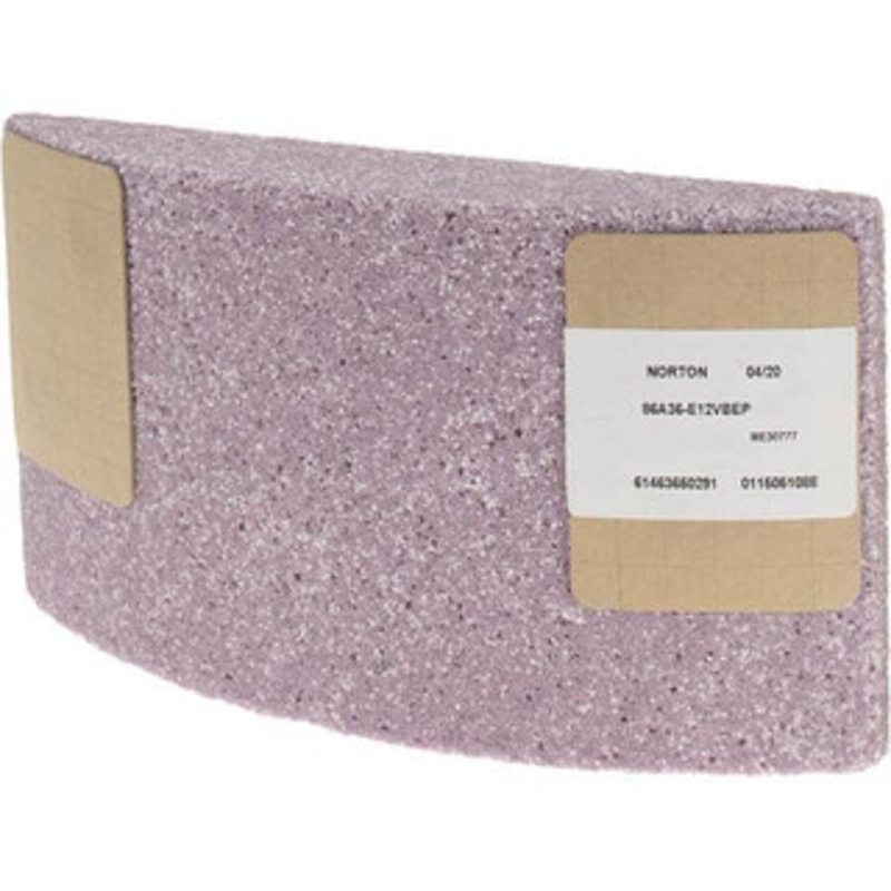Norton 11-1/4 Wide x 6 High x 2-1/4 Thick Grinding Segment Ceramic, 36 Grit, Hardness E, Blue Print No. ME30777 61463650291 – 95147468