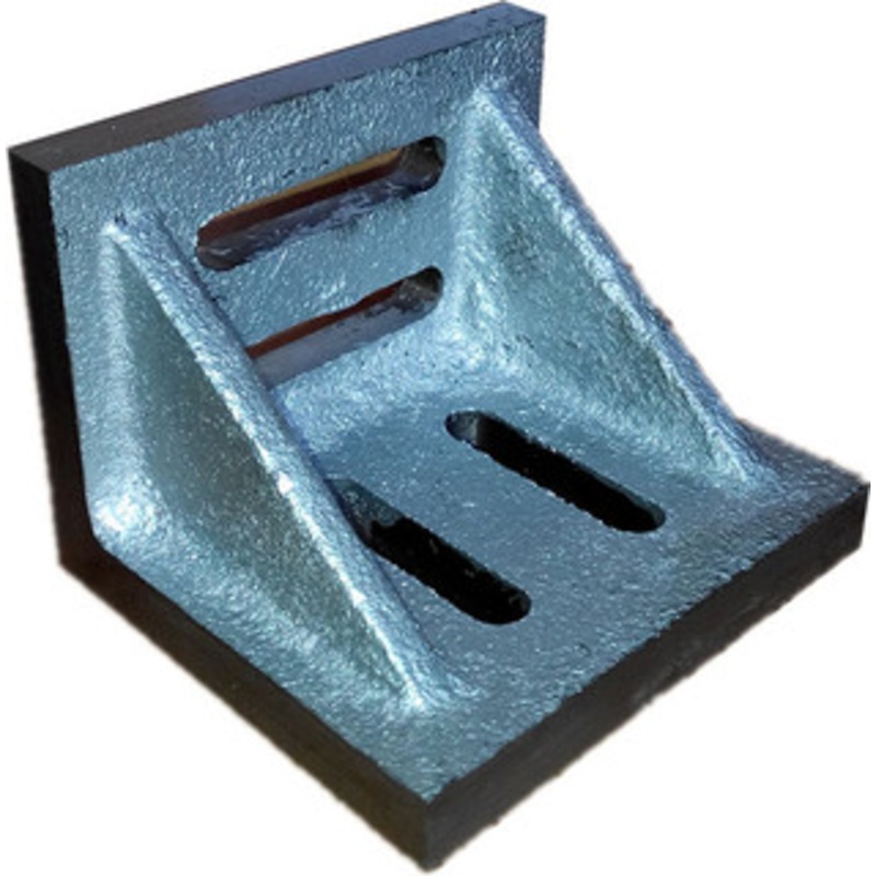 Precise 3-1/2 x 3 x 2-1/2 Slotted Angle Plate – Webbed – 3402-0301