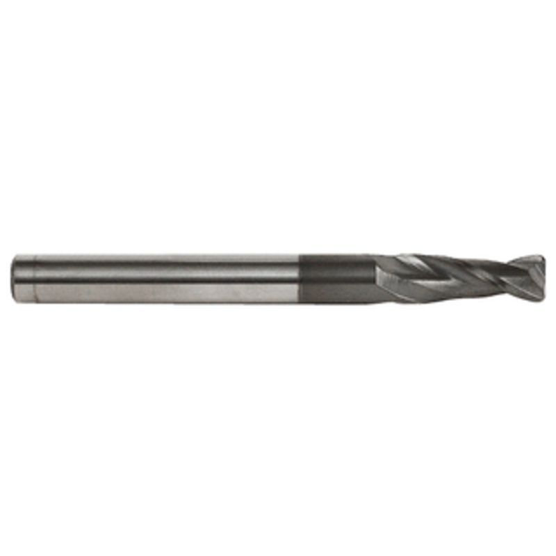 Rushmore USA 2 Flute ALTiN Coated Solid Carbide .060-.062 Corner Radius Single End Mill, 5/8 Size & Shank Diameter, 1-1/4 Flute Length, 3-1/2 Overall Length