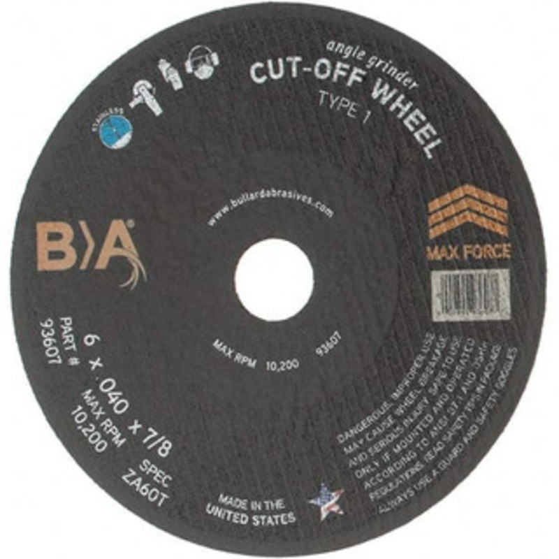 Value Collection 6 x 0.04, 7/8 Hole Aluminum Oxide Cutoff Wheel 14,200 Max RPM BD-KP10339 – 43573104