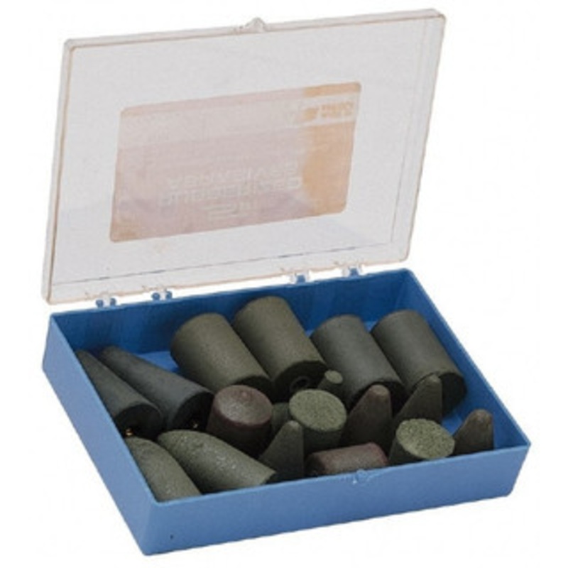 Made in USA 20 Piece Rubberized Abrasive Point Set Includes 1/4 Inch Diameter Shank K-2 SPI – 73150948