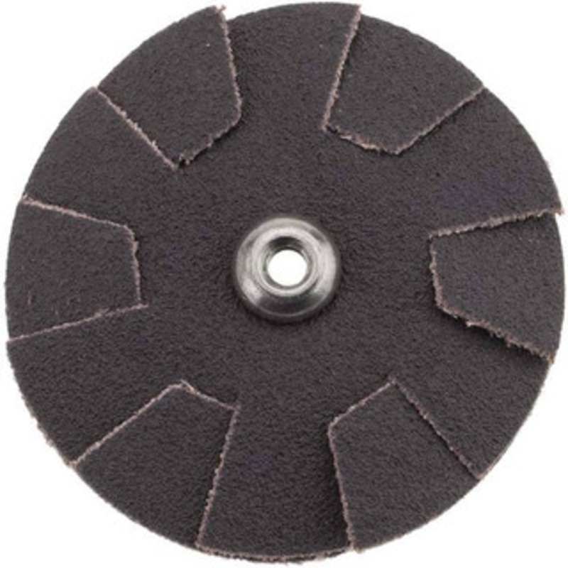 Merit Abrasives 100 Grit, 2 Diam, Flexible Slotted Overlap Disc 8-32 Eyelet Size, Coated Aluminum Oxide, Fine Grade, 2 Layers 08834184145 – 72390743