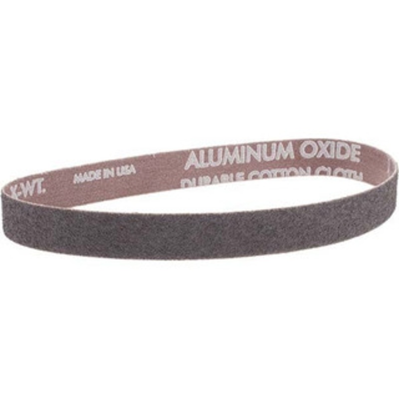 Norton 3/4 Wide x 18 OAL, 50 Grit, Aluminum Oxide Abrasive Belt Aluminum Oxide, Coarse, Coated, Series R228 78072721990 – 82103755