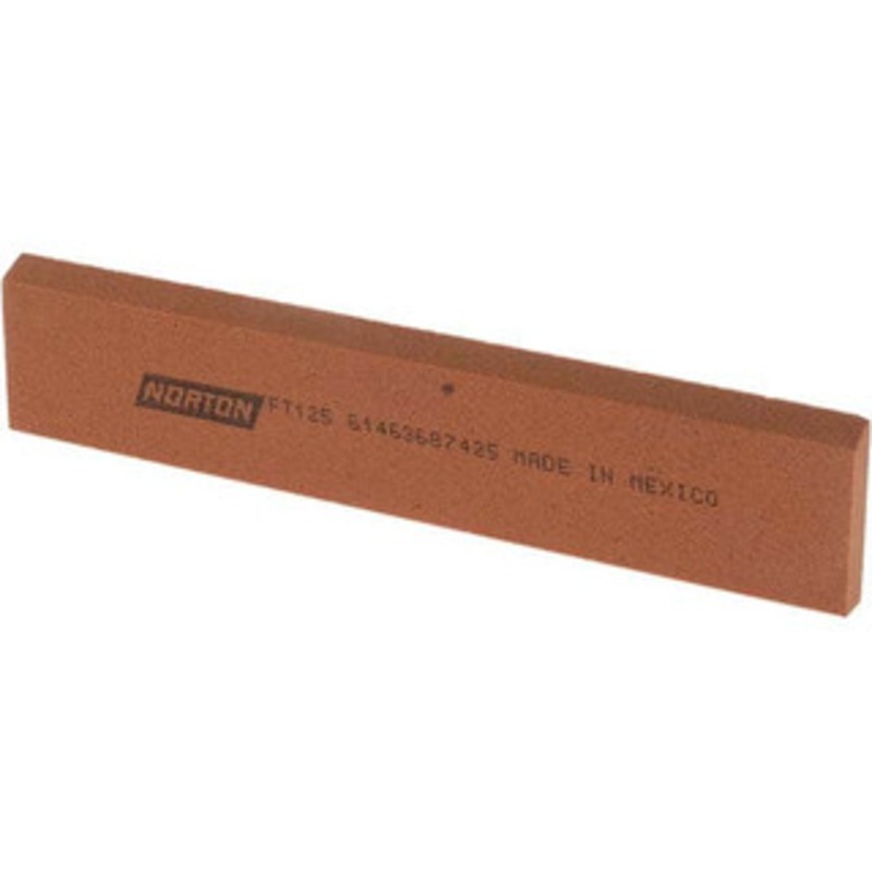 Norton 5 Long x 1 Wide x 3/16 Thick, Aluminum Oxide Sharpening Stone Rectangle, Fine Grade 61463687425 – 01919034