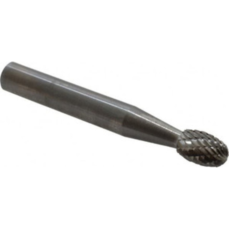 SGSPRO 1/4 Cut Diam, 1/4 Shank Diam, Carbide Double Cut Oval Burr Radius End, 3/8 LOC 12953 – 05291687