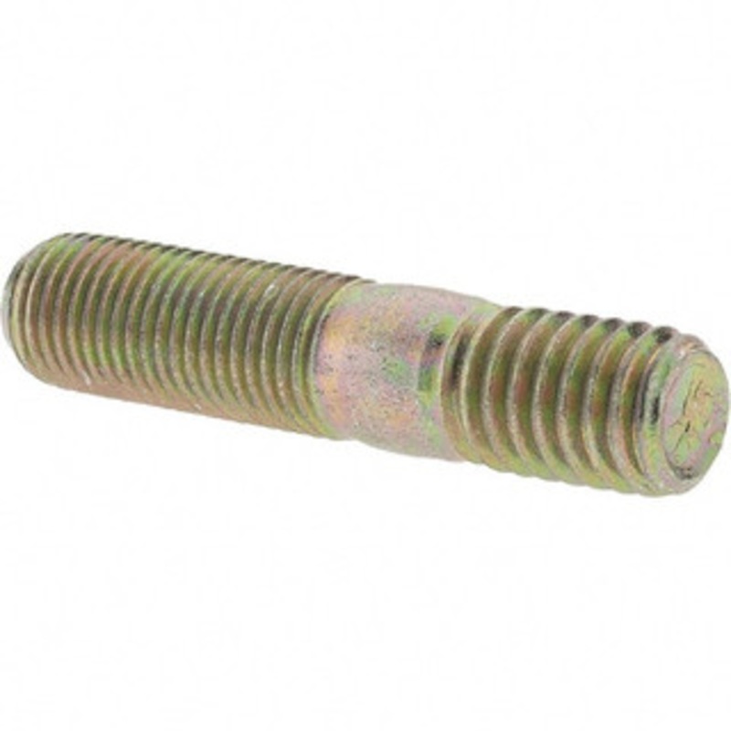 Value Collection 3/8-24 Long Thread, 3/8-16 Short Thread, 1-3/4 OAL Unequal Double Threaded Stud Alloy Steel, Zinc Yellow Dichromate Finish, 1 Long Thread Length, 9/16 Short Thread Length BD36966 – 80913163