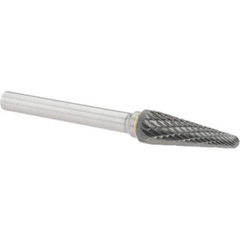 Value Collection 3/8 Cut Diam, 1/4 Shank Diam, 14 Carbide Taper Burr Radius End, 3-1/16 OAL, 1-1/16 LOC -22690-3 – 45660107