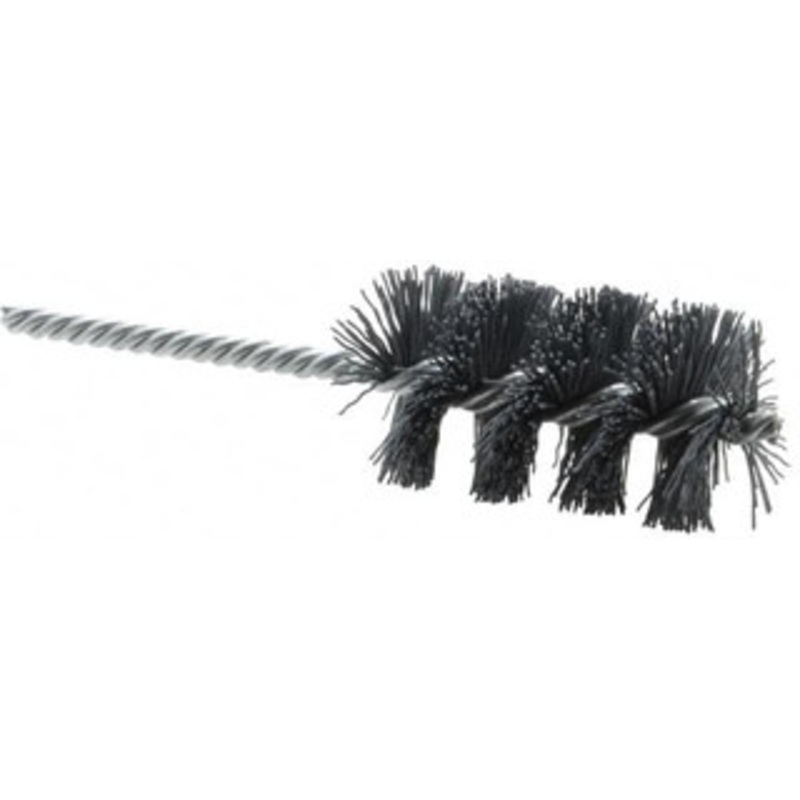 Weiler Abrasives 1-1/2 Diam Helical Nylon Tube Brush Single Spiral, 0.022 Filament Diam, 2-1/2 Brush Length, 5-1/2 OAL, 1/4 Diam Shank 98400 – 75851592