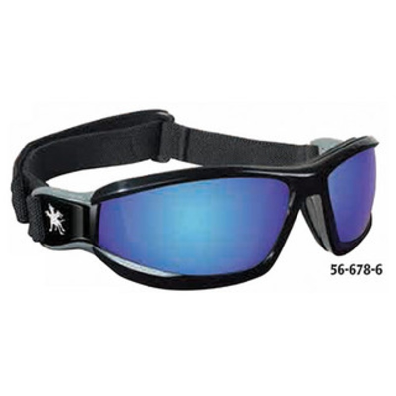 Crews Reaper Safety Goggles, Indoor/Outdoor Mirror Lens, Anti-Fog & Scratch Resistant – 56-679-4