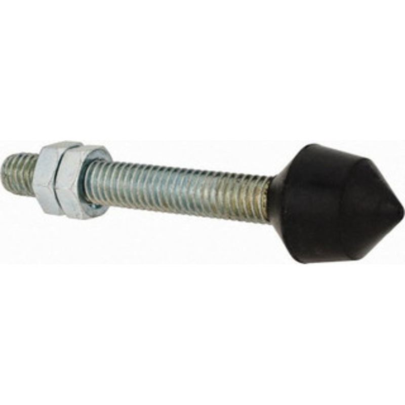 Destaco 3/8-16 Carbon Steel Cap Tip Clamp Spindle Assembly 63.5mm Thread Length, 88.9mm OAL, Cone Cushion Cap, 0.79 Tip Surface Diam, Use with Toggle Clamps 210208 – 43990977