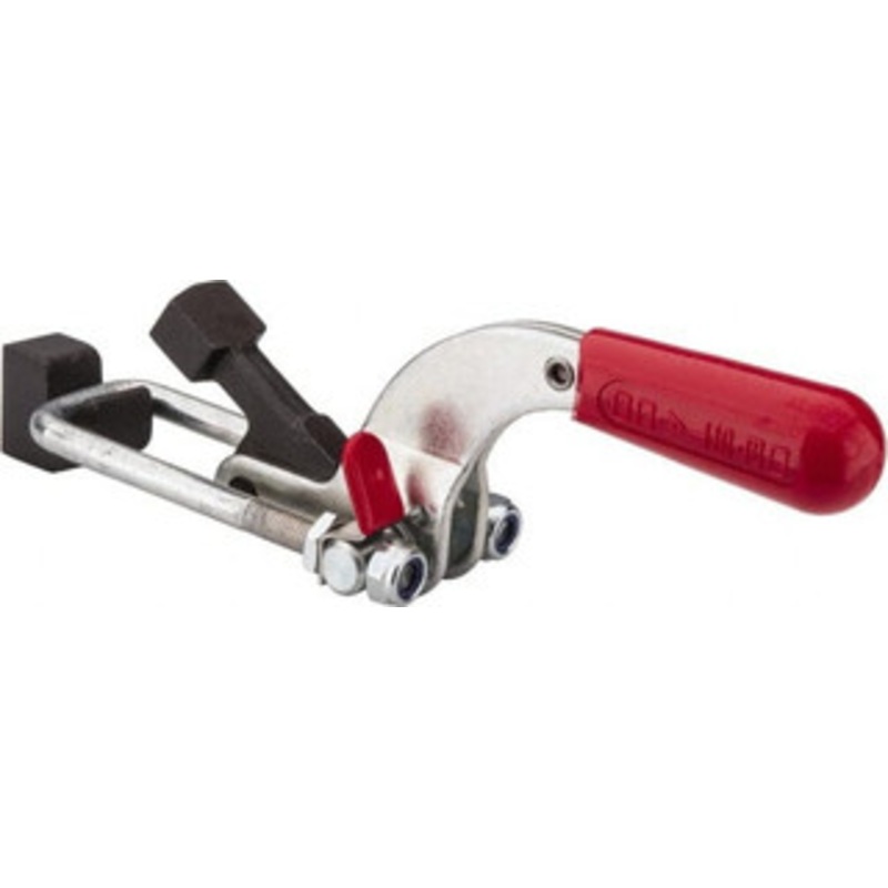 Destaco 4,000 Lb Capacity, Horizontal, U Hook, Weldable Base, Carbon Steel Pull Action Latch Clamp 3-1/2 Drawing Movement, 10.19 OAL, Threaded U Hook, Straight Handle 375-B – 03388071