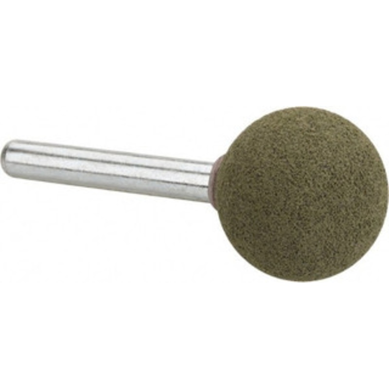 Grier Abrasive 1 Max Diam x 2-1/4 Long, Cone A2, Rubberized Point Coarse Grade, Aluminum Oxide, Mounted A2-J1-19800 – 58130527