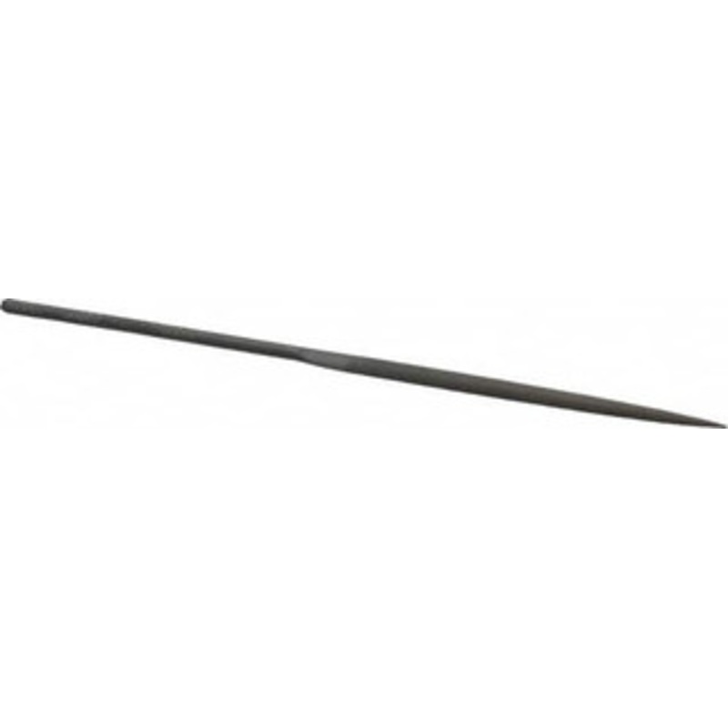 Grobet USA 6-1/4 Needle Precision Swiss Pattern Half Round File 0 Cut, 3 LOC, with Handle 31.524 – 60234739
