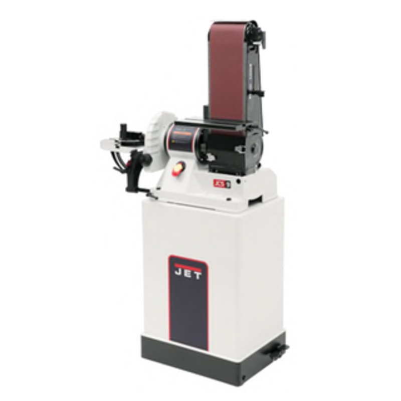 JET JSG-96CS, 6 x 48 Belt/9 Disc Sander w/Closed Stand, 3/4HP 1Ph 115V – 708597K