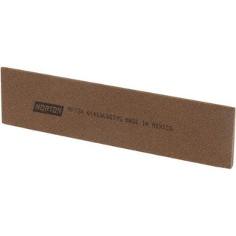 Norton 4 Long x 1 Wide x 1/8 Thick, Aluminum Oxide Sharpening Stone Knife, Medium Grade 61463686775 – 00578823