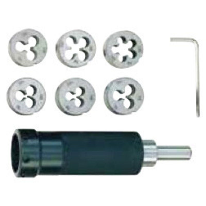 Proxxon Die Holder for Round Dies, Threads M 3 to M 10 – 24-082-1