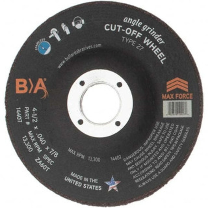 Value Collection 4-1/2 x 0.04, 7/8 Hole Aluminum Oxide Cutoff Wheel 13,300 Max RPM BD-KP10327 – 43597780
