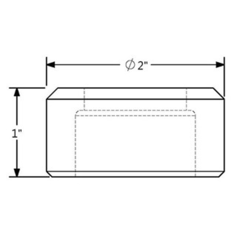 417 Oblong Die 3/4 x 1-1/8 with 2 Whistle Spots – 41792436