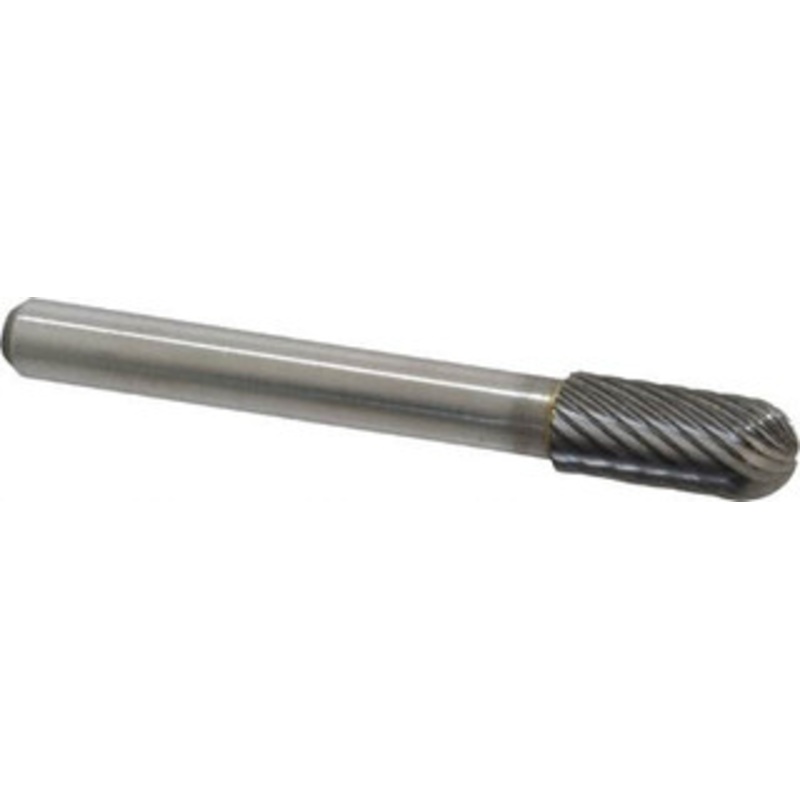 Atrax 5/16 Cut Diam, 1/4 Shank Diam, Carbide Single Cut Cylinder Burr with Radius Radius End, 2-1/2 OAL, 3/4 LOC SC-2SC-ATX – 85284784