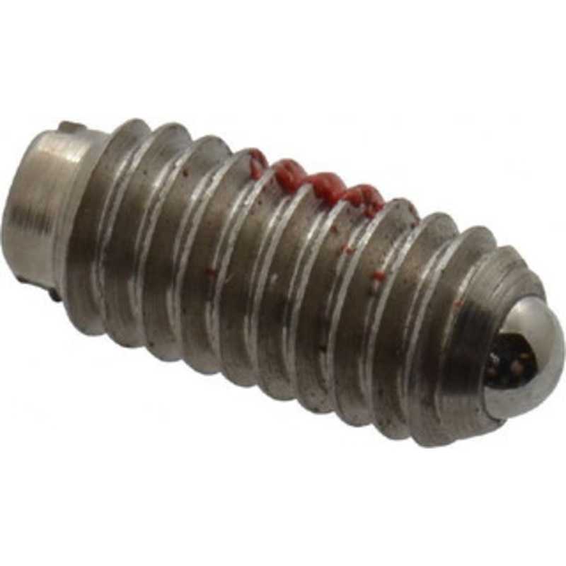 Gibraltar 6-40, 0.078 Ball Diam, 5/16 Body Length, 0.023 Max Ball Reach, Threaded Ball Plunger Stainless Steel Body, Stainless Steel Ball, 0.5 Lb Initial End Force, 1 Lb Final End Force, Locking Element 10003-G – 85508489