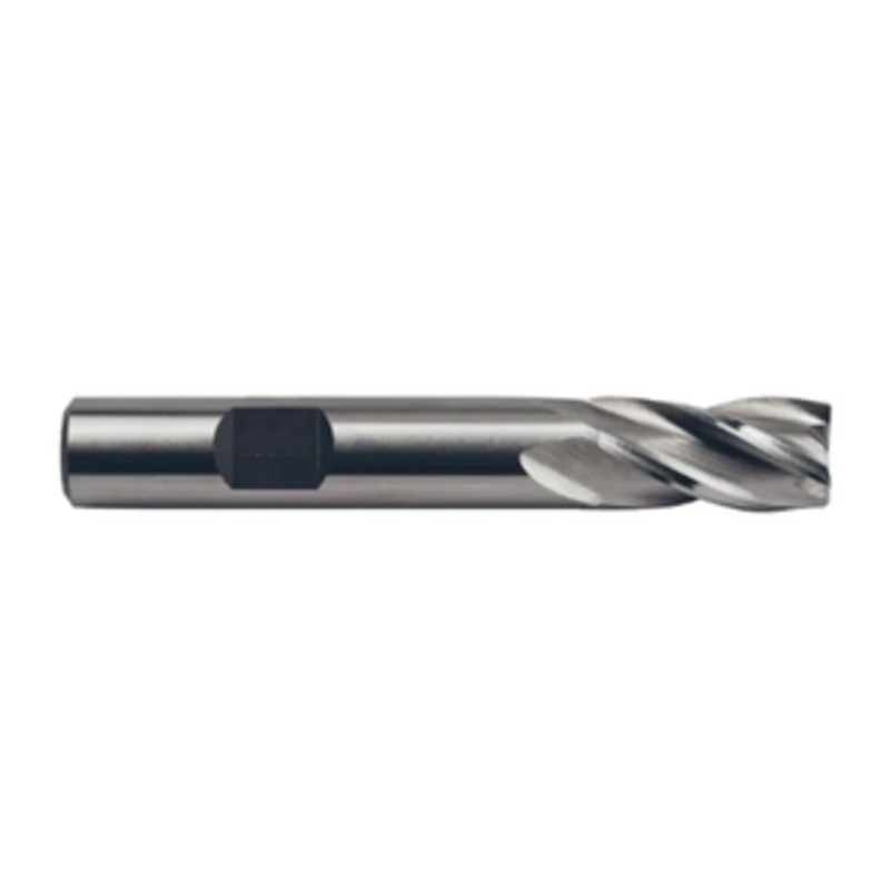Precise M42 8% Cobalt 4 Flute Single End Mill, 3/4 Size, 3/4 Shank Diameter, 1-5/8 Length of Cut, 3-7/8 Overall Length