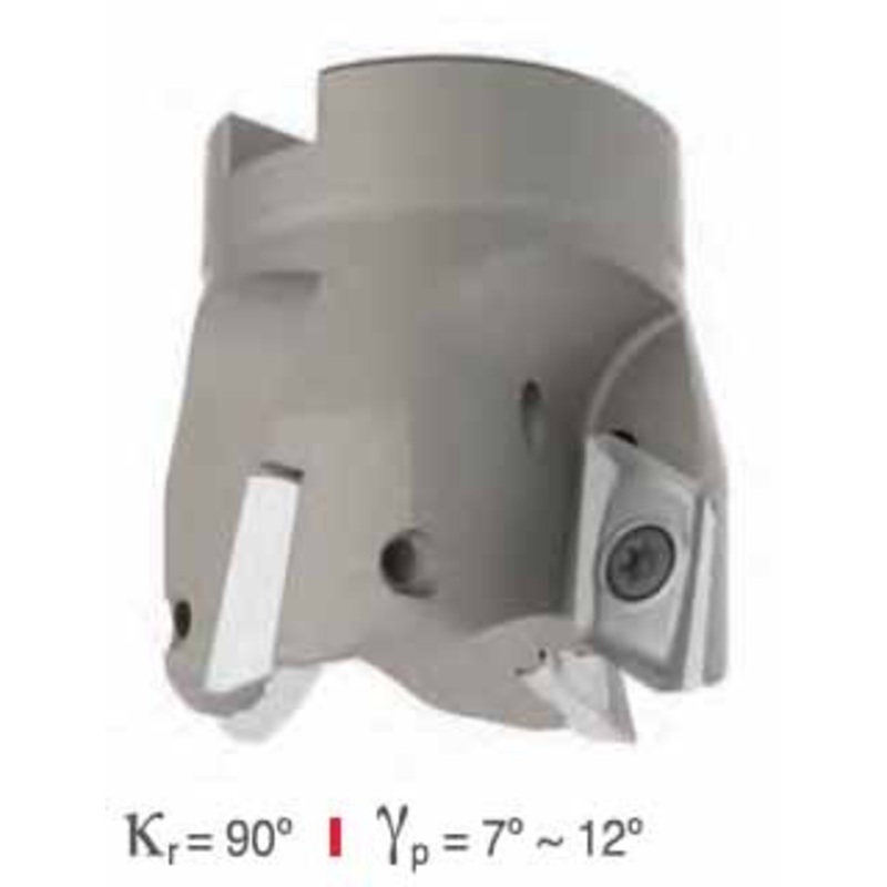 TMX ALUPro 3 Dia. 90 5 Flute Indexable Face Mill with 1 Pilot and 2 1/2 OAL for XDGX 15 Inserts – 181-1049-00