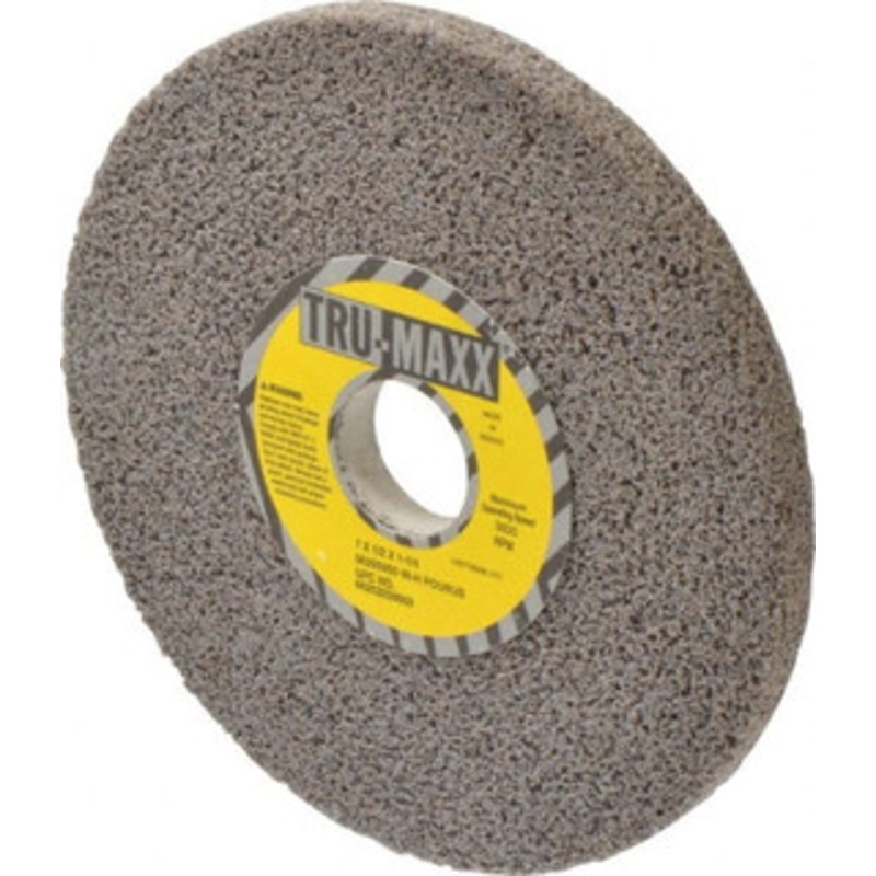 Tru-Maxx 7 Diam x 1-1/4 Hole x 1/2 Thick, H Hardness, 46 Grit Surface Grinding Wheel Aluminum Oxide, Type 1, Coarse Grade, 3,600 Max RPM, Vitrified Bond, No Recess 66253269563 – 06295950