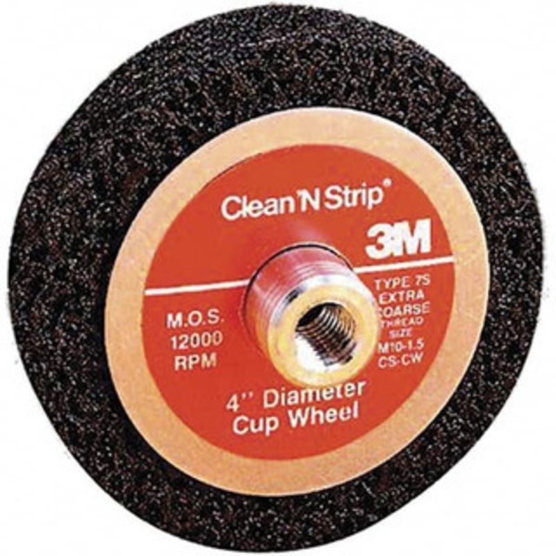 3M 4 Diam, 1 Face Width, Very Coarse Grade, Silicon Carbide Deburring Wheel Unitized, Hard Density 7 Grade, 12,000 RPM 7000120564 – 01175462
