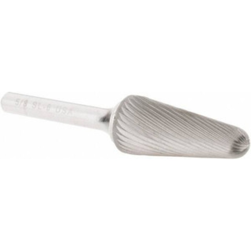 Atrax 5/8 Cut Diam, 1/4 Shank Diam, 14 Single Cut Taper Burr Radius End, 3-3/16 OAL, 1-5/16 LOC SL-6SC-ATX – 85286987