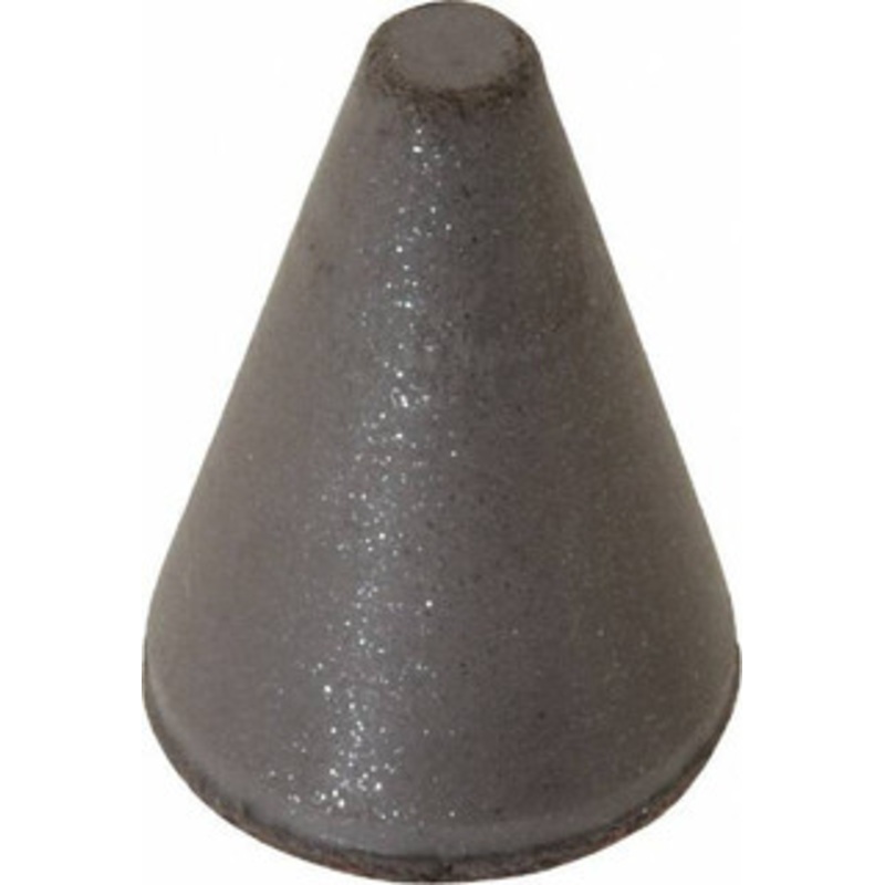 Cratex 7/8 Max Diam x 1-1/4 Long, Taper, Rubberized Point Medium Grade, Silicon Carbide, 1/4 Arbor Hole, Unmounted 1345M – 00280537