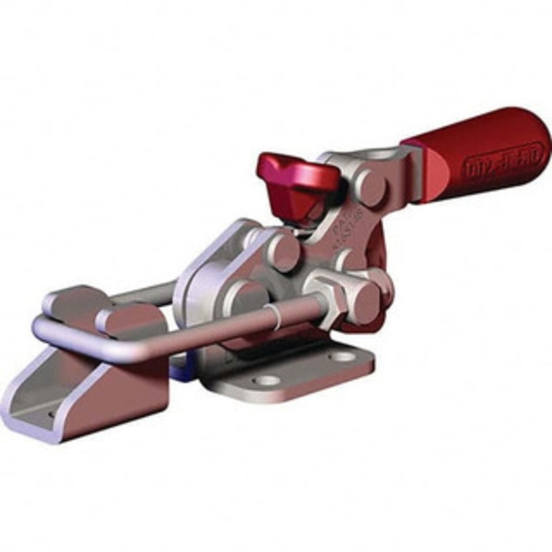 Destaco 360 Lb Capacity, Horizontal, U Hook, Flanged Base, Stainless Steel Pull Action Latch Clamp 1.17 Drawing Movement, 5.2323 OAL, Threaded U Hook, Straight Handle 323-RSS-M-25 – 44003846