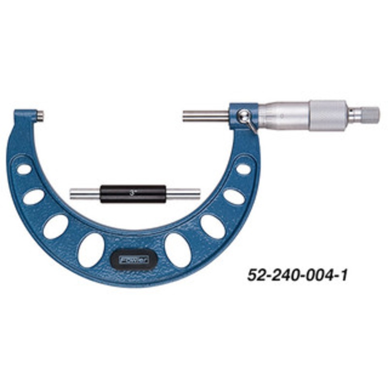 Fowler 3-4 w/Standard, Ratchet Outside Inch Micrometer – 52-240-004-1