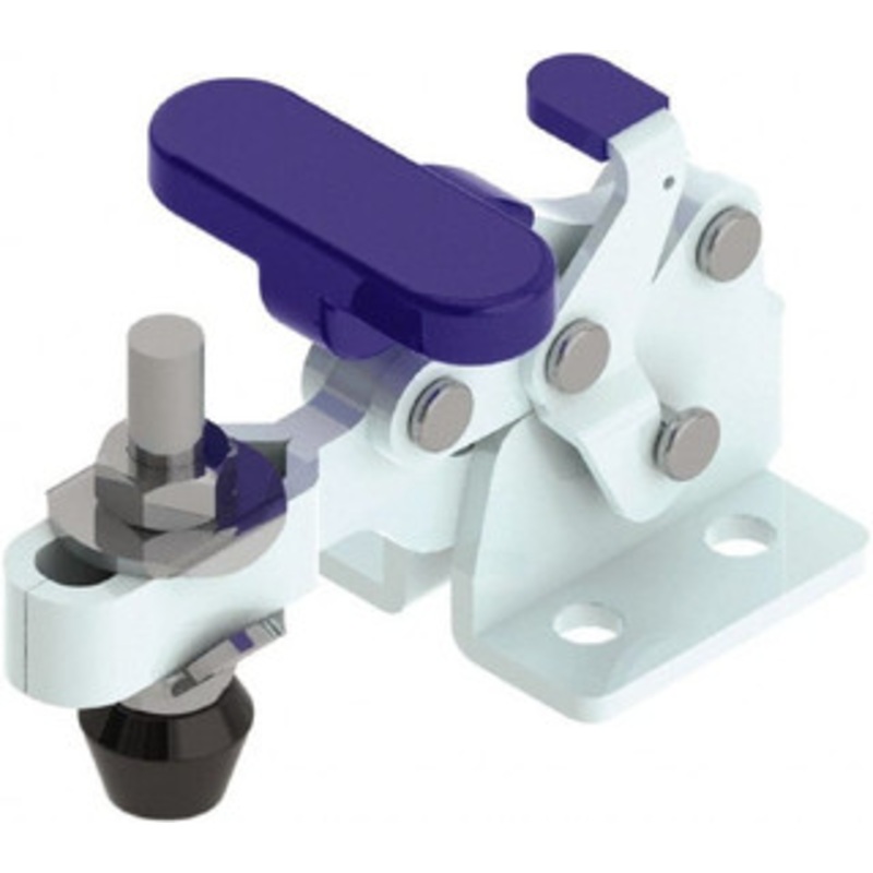 Gibraltar 150 Lb Holding Capacity, Horizontal Handle, Manual Hold Down Toggle Clamp 175 Handle Movement, 92 Bar Opening, U-Bar, Flanged Base, Zinc Plated, Steel GIB-U-305R – 61458089