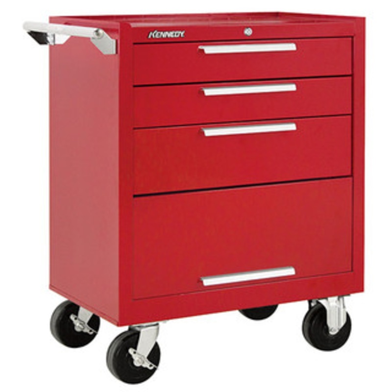 Kennedy K1800 27 3-Drawer Roller Cabinet, Industrial Red – 273XR