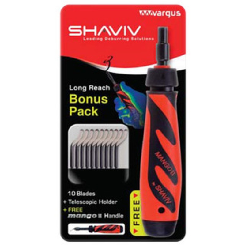 Shaviv Mango II Long Reach Bonus Pack, 12 pc. E-100 Blade Type – 82-177-7