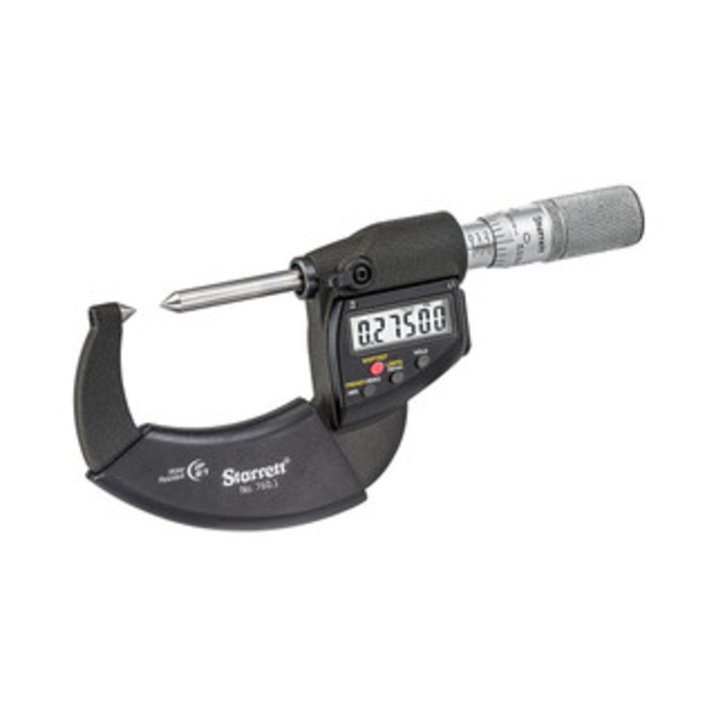 Starrett Electronic Screw Thread Comparator Micrometer, 0-1, EDP 72810 – 760.1FL