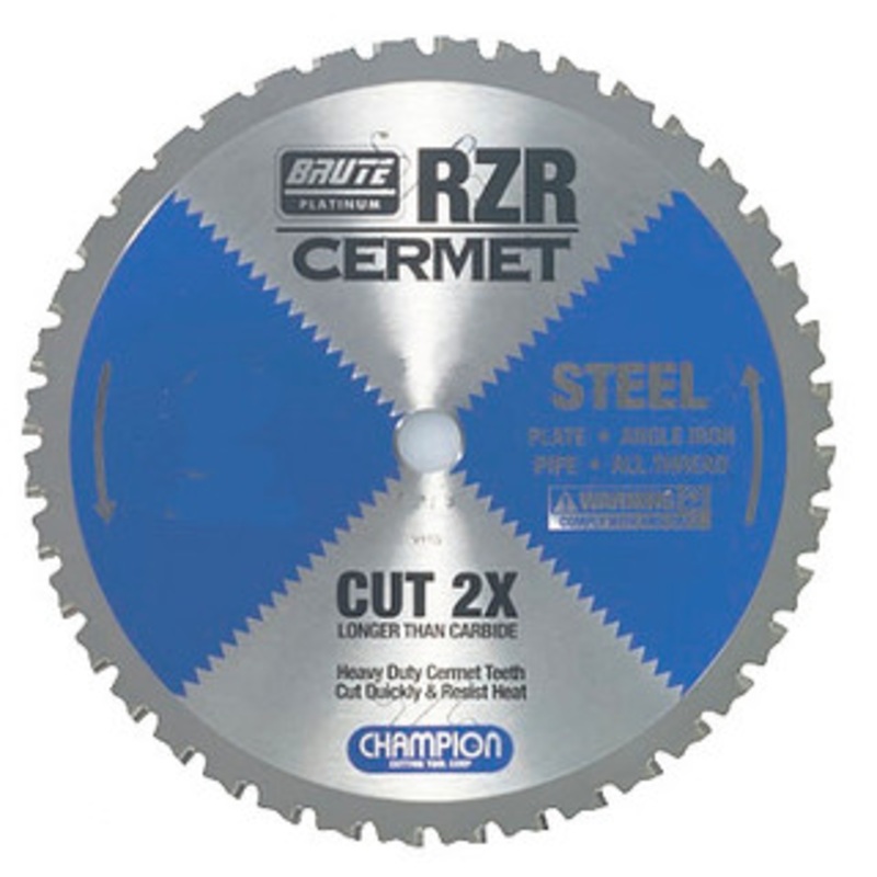 Champion Tool RZR Circular Saw Steel Cutting Blade, 7-1/4 Dia. – RZR-714-36-S