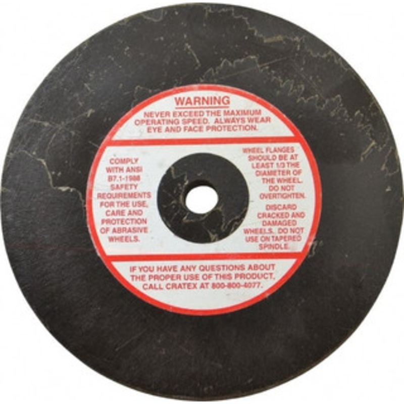 Cratex 6 Diam x 1/2 Hole x 1/2 Thick, 46 Grit Surface Grinding Wheel Coarse Grade 70117 – 05047642