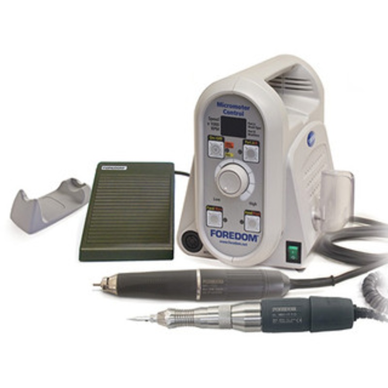 Foredom Dual Handpiece Kit, Brushless 3/32 Collet Rotary + Hammer Handpiece – K.1053